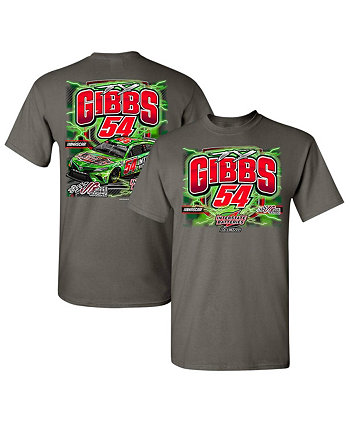 Мужская угольная футболка Ty Gibbs Interstate Batteries Car Joe Gibbs Racing Team Collection