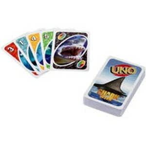 UNO Card Game, Shark Week Theme, for 2 to 10 Players Ages 7 Years and Older UNO