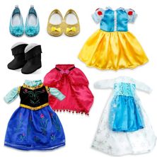 F.C Design  Fits Compatible with American Girl 18&#34; Princess Dress 18 Inch Doll Clothes Accessories Costume Outfit 3 Sets F.C Design