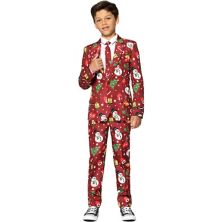Рождественский светящийся костюм Suitmeister Red Icons для мальчиков 4–16 лет Suitmeister