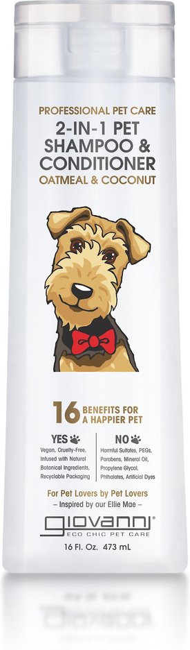 Giovanni Professional Oatmeal & Coconut 2-in-1 Dog Shampoo & Conditioner Giovanni