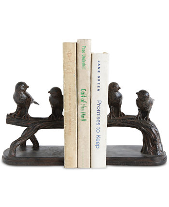 Декоративная птица из смолы на подставках для книг на ветках, ржавчина, набор из 2 шт. 3R Studio