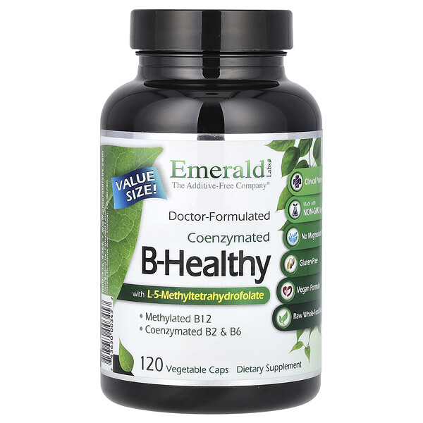 Коэнзимат B-Healthy, 120 растительных капсул Emerald Labs