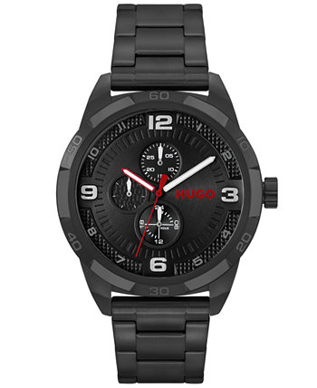 Часы Boss Women's Grip с черным браслетом из стали с ионным покрытием, 46 мм BOSS