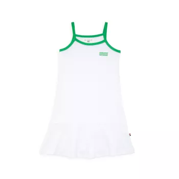 Маленькая девочка и усилитель; Хлопковое теннисное платье для девочек Sol Angeles
