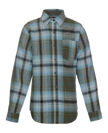 Big Boys Long Sleeves Rossford Brushed Flannel Button Front Shirt Univibe