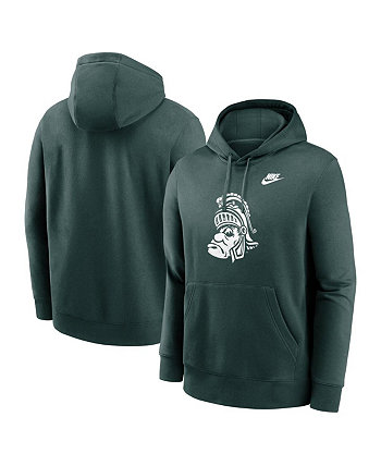 Men's Green Michigan State Spartans Legacy Logo Club Fleece Pullover Hoodie Nike