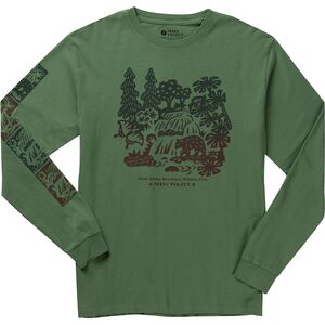 Great Smoky Mountains Woodcut Long-Sleeve T-Shirt Parks Project
