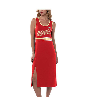 Женское платье макси Scarlet San Francisco 49ers Main Field G-III