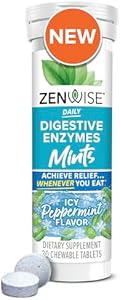 Zenwise Health Papaya Enzymes Chewable, Digestive Enzymes for Women and Men, Bromelain for Digestive Health & Bloating Relief, Enzymes for Digestion and Gut Health, Berry Flavor - 30 CT Zenwise Health