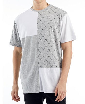 Мужская футболка Mason с цветными блоками и графическим принтом с бриллиантовым логотипом NANA jUDY