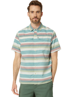 Рубашка SunSmart Cool Weave в полоску с коротким рукавом L.L.Bean