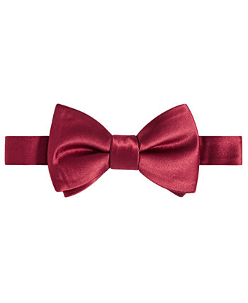 Men's Crimson & Cream Solid Bow Tie Tayion Collection