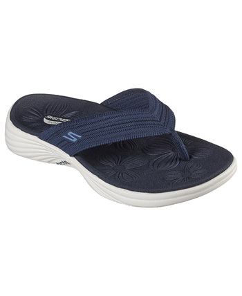 Women's Go Walk Arch Fit Radiance - Lure Thong Sandals from Finish Line SKECHERS