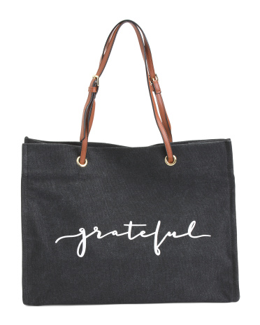 Прямоугольная сумка-тоут Grateful из плотной ткани MOST WANTED