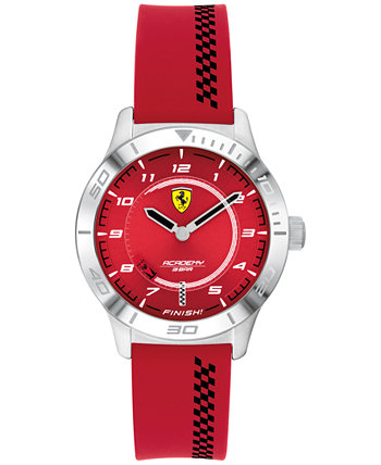 Часы Kids 'Academy с красным силиконовым ремешком, 34 мм Ferrari