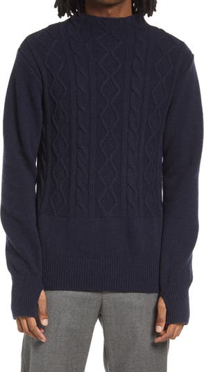 Men's Henfield Mock Neck Wool Sweater Oliver Spencer