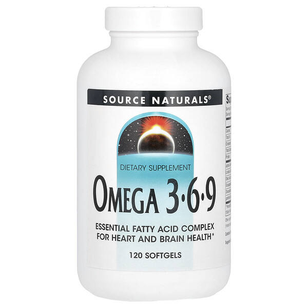 Omega 3-6-9 - 120 капсул - Source Naturals Source Naturals