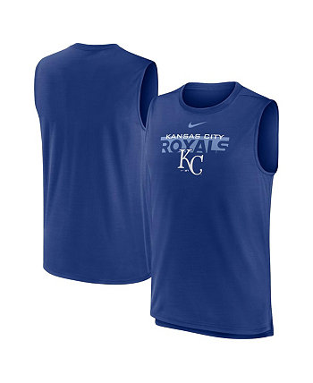 Мужская майка Royal Kansas City Royals Knockout Stack Exceed Performance Muscle Nike