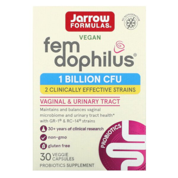 Fem Dophilus - 1 миллиард КОЕ - 30 растительных капсул - Jarrow Formulas Jarrow Formulas