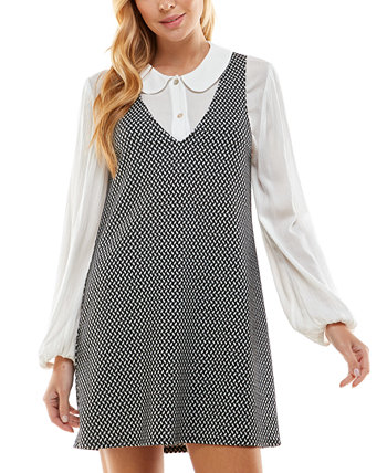 Juniors' 2-Pc. Printed Dress Kingston Grey