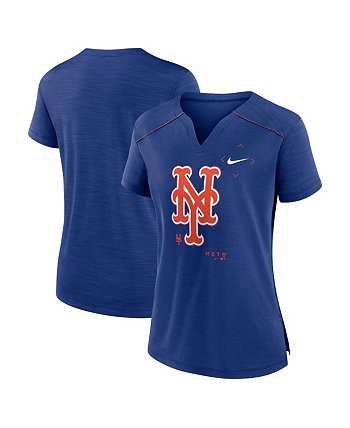 Женская футболка свободного кроя с вырезом Royal New York Mets Pure Pride Performance Nike