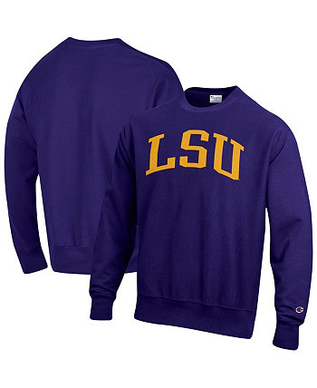 Мужская фиолетовая толстовка LSU Tigers Arch Reverse Weave Pullover Champion