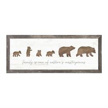 Personal-Prints Bear Family 4 Cubs Framed Wall Art Personal-Prints