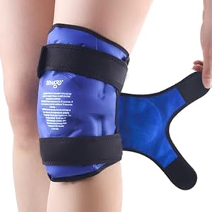 NEWGO Ice Pack for Knee Replacement Surgery, Reusable Gel Cold Pack Wrap Around Entire Knee for Knee Injuries, Pain Relief, Swelling, Bruises NEWGO