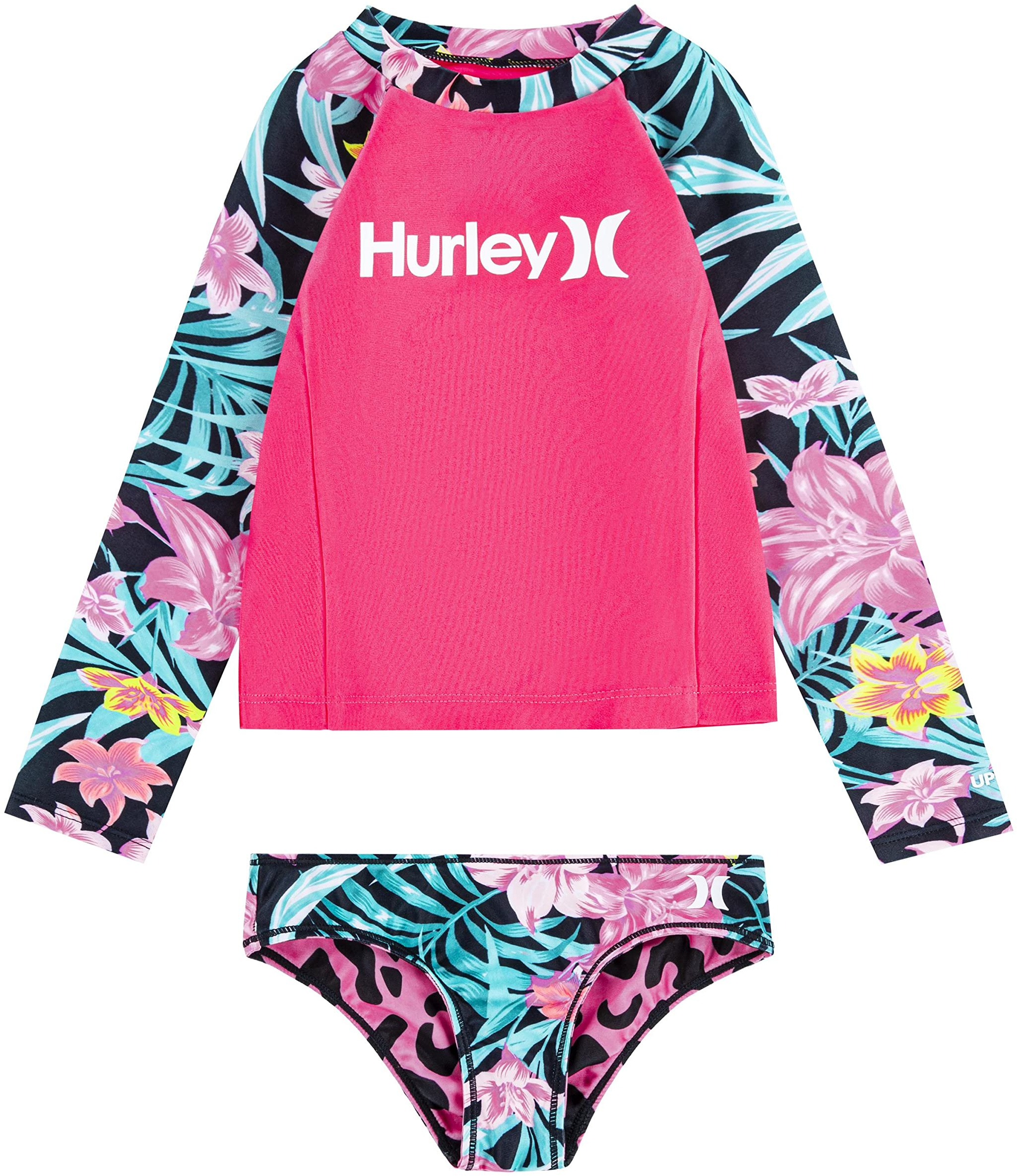 Комплект купальника с рашгардом и низом бикини UPF 50+ (для больших детей) Hurley Kids