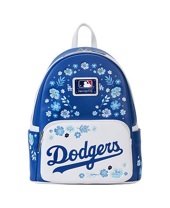 Мужской и женский мини-рюкзак Los Angeles Dodgers с цветочным принтом Loungefly