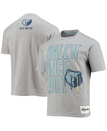 Men's Heathered Gray Memphis Grizzlies Since 2001 T-shirt BALL'N