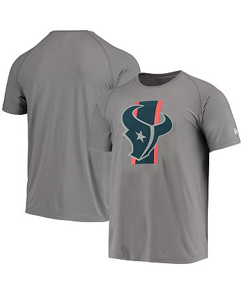 Мужская серая футболка с регланом Houston Texans Training Camp New Era