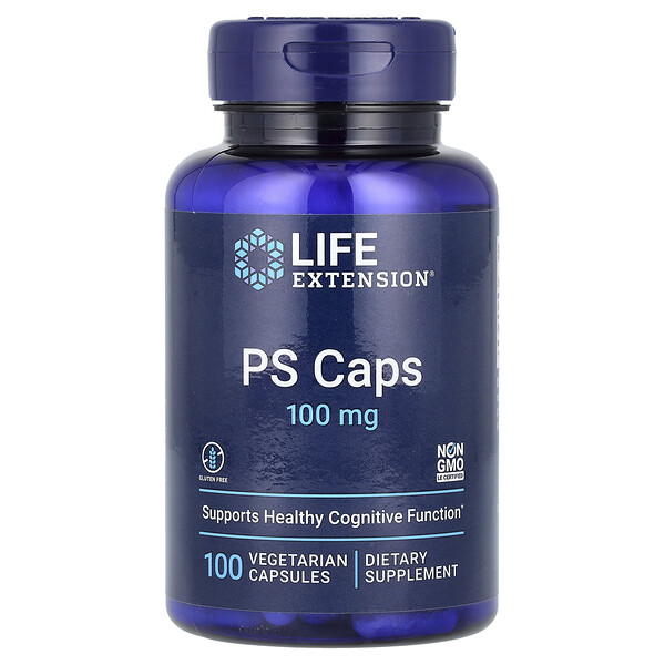 PS Caps, 100 мг, 100 растительных капсул - Life Extension Life Extension