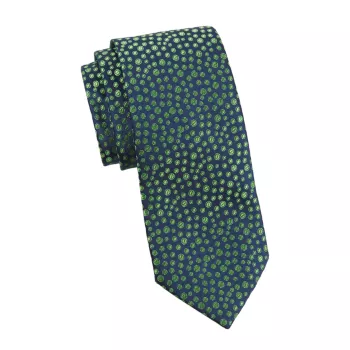 Шелковый галстук с пузырчатым плетением Charvet