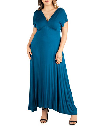 Женское макси-платье больших размеров с завышенной талией 24Seven Comfort
