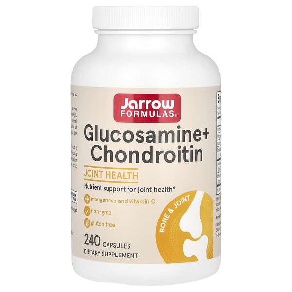 Глюкозамин + хондроитин, 240 капсул Jarrow Formulas