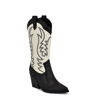 Женские ботинки в стиле вестерн Keeks с острым носком на блочном каблуке Nine West