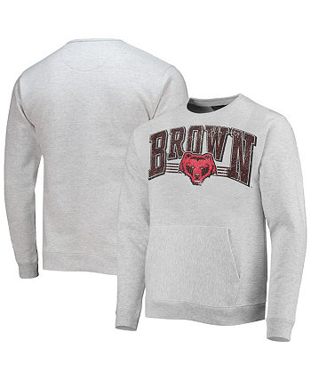 Men's Heathered Gray Brown Bears Upperclassman Pocket Pullover Sweatshirt League Collegiate Wear