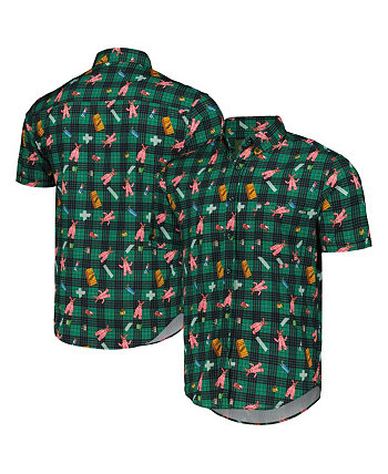 Мужская и женская зеленая рубашка на пуговицах «Рождественская история: Рождество на Кливленд-стрит» KUNUFLEX RSVLTS