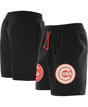 Мужские черные вязаные шорты Chicago Cubs Color Pack New Era