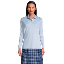 Женская рубашка-поло с длинными рукавами в школьной форме Lands End Lands' End