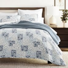 Home Collection All Season Scrolled Patchwork Reversible Quilt Set with Shams Home Collection