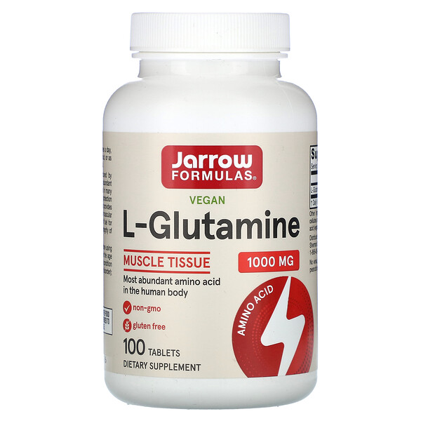 L-Глутамин - 1000 мг - 100 таблеток - Jarrow Formulas Jarrow Formulas