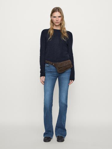 High-waist skinny flared jeans Massimo Dutti