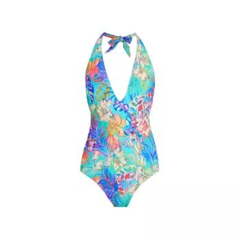 Helena Floral One-Piece Swimsuit Johnny Was