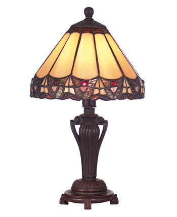 Настольная лампа с акцентом павлина Dale Tiffany