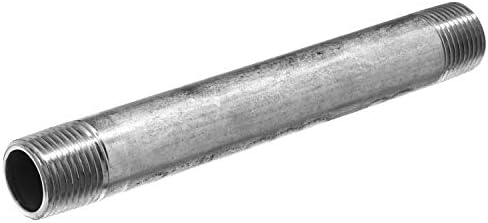 Ниппель из нержавеющей стали 304, 1/4" NPT, длина 91,4 см, резьба с обеих сторон, для низкого и среднего давления Usasealing