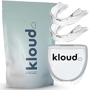 Kloud Night Guard - Mouth Guard for Clenching Teeth and Grinding Teeth, 2 Pack Custom Moldable Dental Mouth Guard (Clear) CUSTMBITE