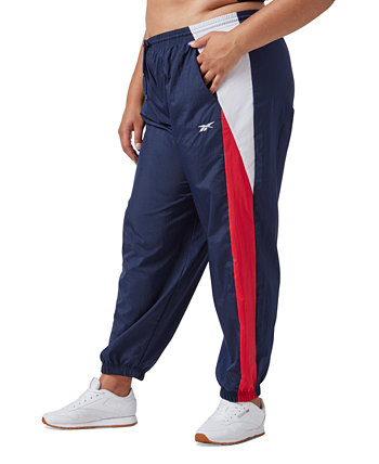 Тканые спортивные брюки больших размеров без застежки с логотипом Reebok